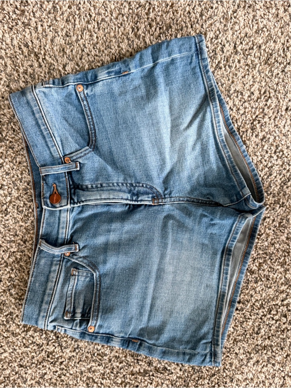 Express Light Wash Denim Jean Shorts